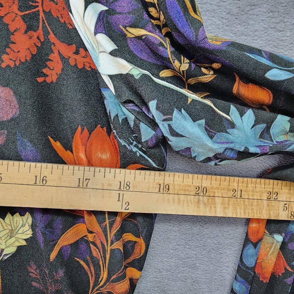 Chico's Touch of Cool Top XL Floral Fall Boho Long Sleeve Stretch Soft Tee Layer - Picture 9 of 11